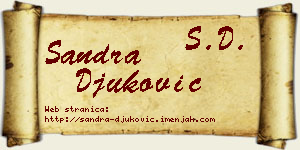 Sandra Đuković vizit kartica